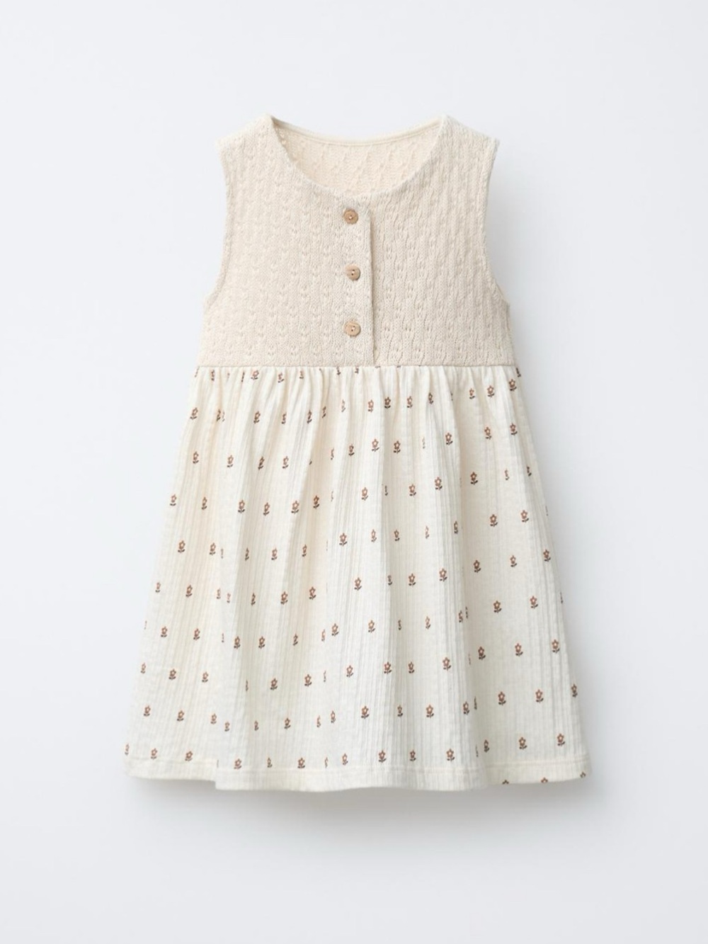 ZARA COMBINED FLORAL PRINT DRESS